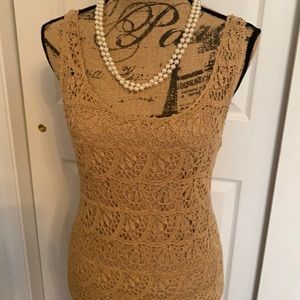 Crocheted Dress completely Lined